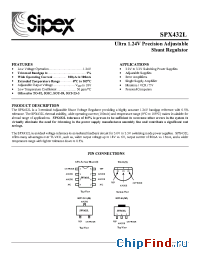 Datasheet SPX432S manufacturer Sipex